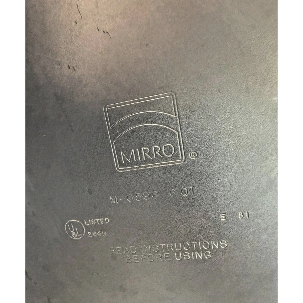 Vintage Mirro Mirro-Matic 6-Quart Stovetop Pressure Cooker Pan‎ Model M-0596